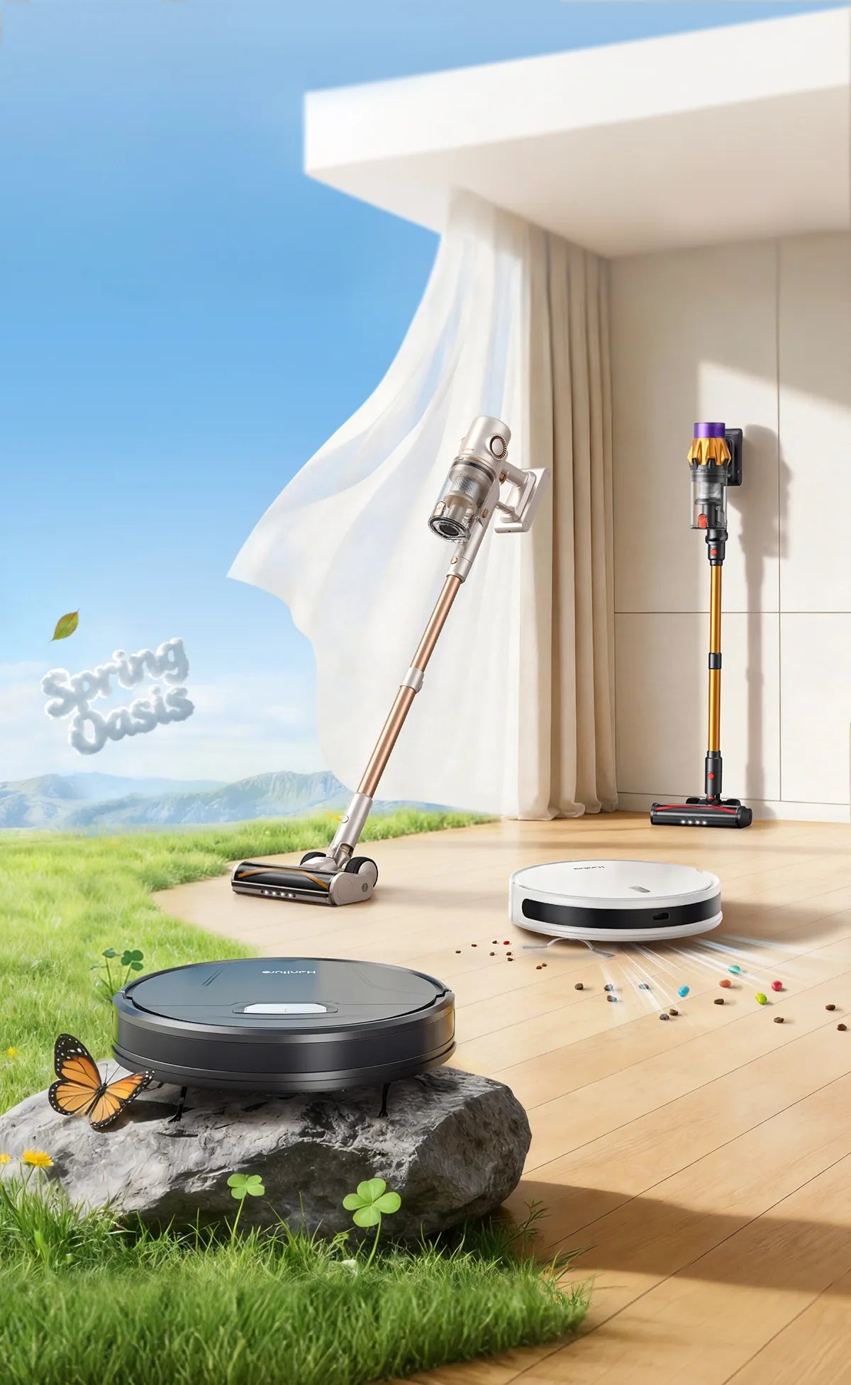 Rebajas de primavera 2026 en Honiture España: hasta 12% de descuento en aspiradoras sin cables, robots aspiradores y accesorios originales para la limpieza del hogar.